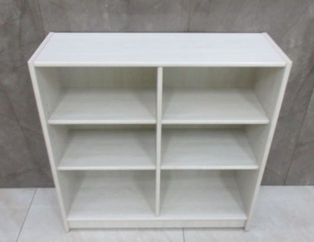 庫存新品出清 白梧桐色90公分六格櫃 開放式置物櫃 書架 書櫃