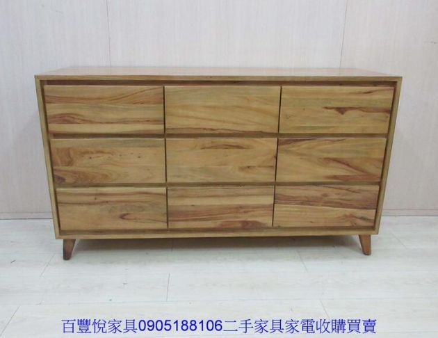 庫存新品出清 樟木152公分全實木九抽收納櫃 置物櫃 九斗櫃