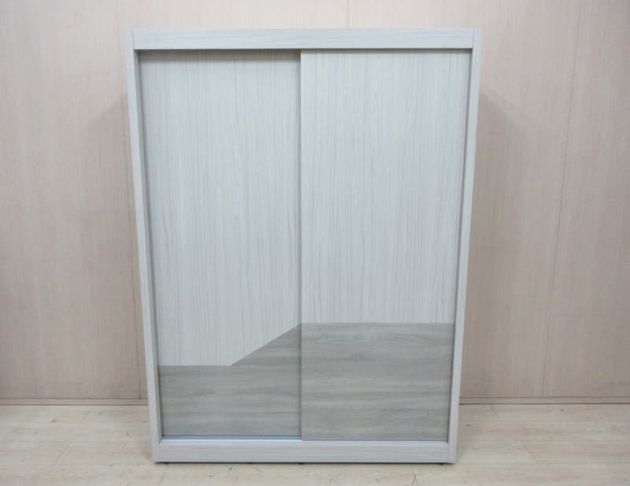 庫存新品出清 白橡木色148公分兩門一抽衣櫥 5尺推門衣櫃