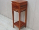 庫存新品出清 柚木色31公分一抽仿古花架 置物架 高腳桌 邊桌