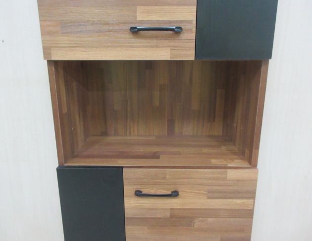 新品庫存出清 集層木紋60公分工業風書櫃 半開放式書櫥 收納櫃 3