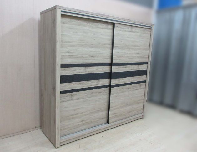 庫存新品出清 淺橡色212公分兩門四抽衣櫃 衣物收納 7尺滑門 4