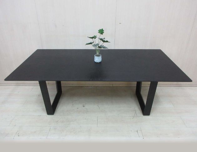 二手會議桌 黑色210公分餐桌 開會桌 洽談桌 辦公桌 工作桌 2