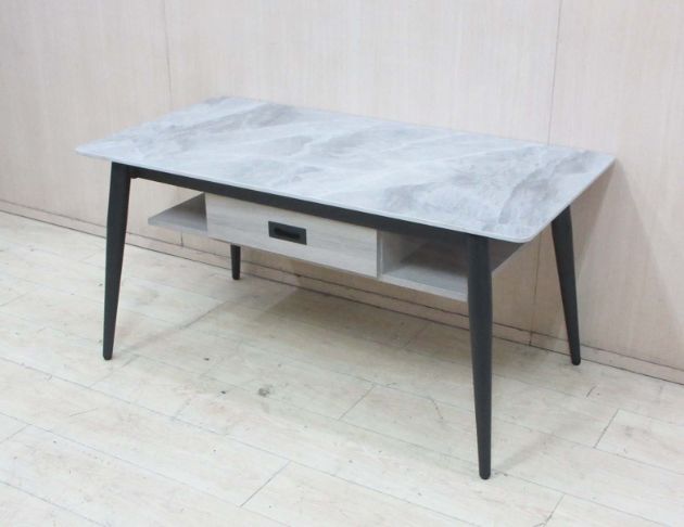 庫存新品出清 灰白色120公分岩板一抽茶几 沙發桌 客廳桌 4