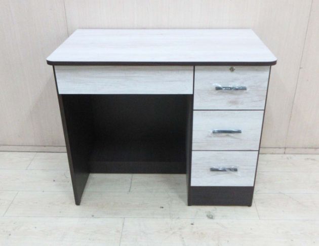 庫存新品出清 胡桃雙色90公分四抽書桌 辦公桌 電腦桌 桌子