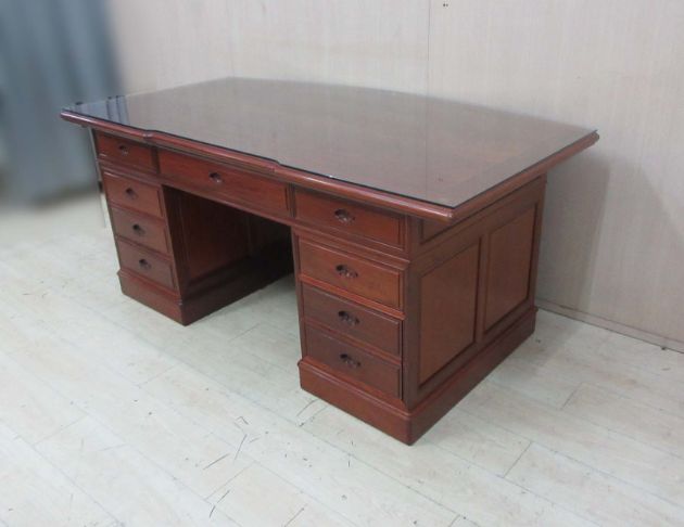 二手書桌 花梨木192公分八抽實木辦公桌 主管桌 寫字桌 桌子 5