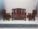 二手沙發 櫻桃木1+1+3+大茶几實木沙發椅組 客廳接待沙發椅