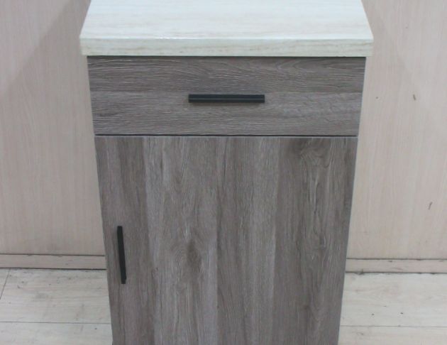 庫存新品出清 灰橡木色45公分一門一抽茶櫃 電器櫃 置物矮櫃