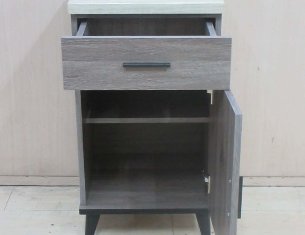 庫存新品出清 灰橡木色45公分一門一抽茶櫃 電器櫃 置物矮櫃 2