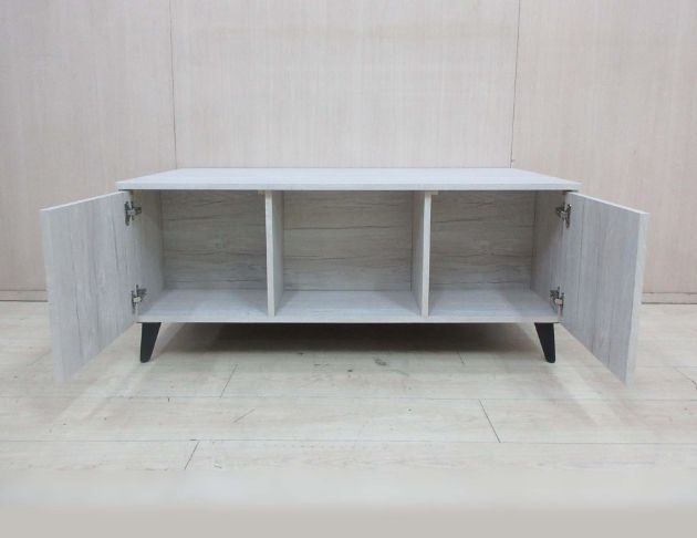 庫存新品出清 白橡木色120公分兩門一抽茶几 沙發桌 客廳桌 3