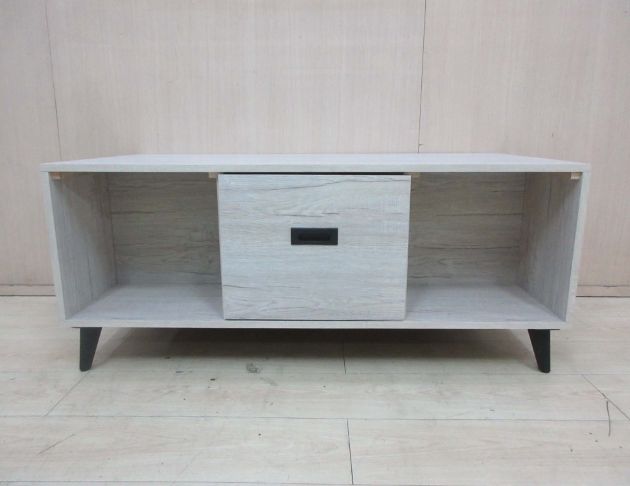 庫存新品出清 白橡木色120公分兩門一抽茶几 沙發桌 客廳桌 2