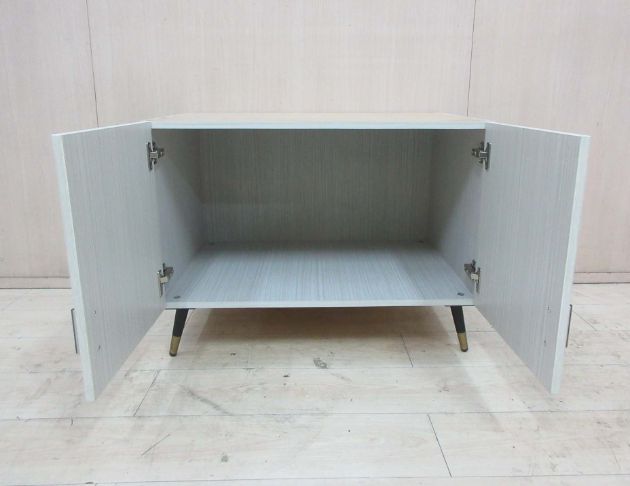 二手電視櫃 白橡色82公分兩門TV櫃 置物櫃 矮櫃 收納櫃 3