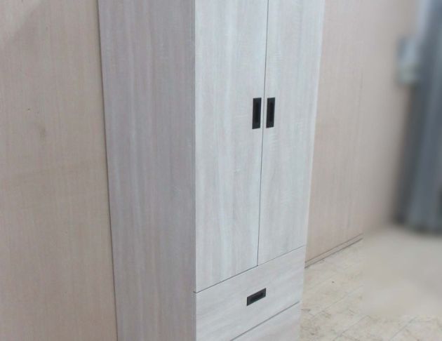 庫存新品出清 白橡木色60公分兩門兩抽衣櫃 衣物收納 單人衣櫃 4