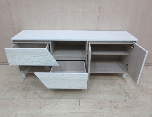 庫存新品出清 白橡木色150公分兩門兩抽電視櫃 視聽櫃 長櫃 2