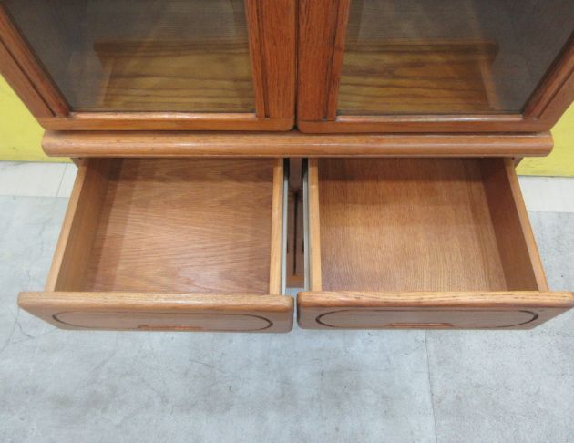 二手書櫥 松木色81公分四門兩抽書櫃 置物櫃 收納櫃 展示櫃 4