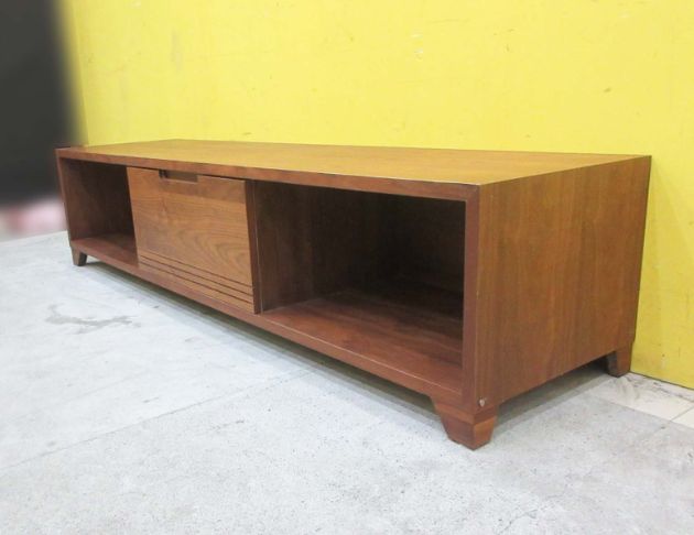 二手電視櫃 柚木色180公分一抽TV櫃 客廳置物長櫃 視聽櫃 5