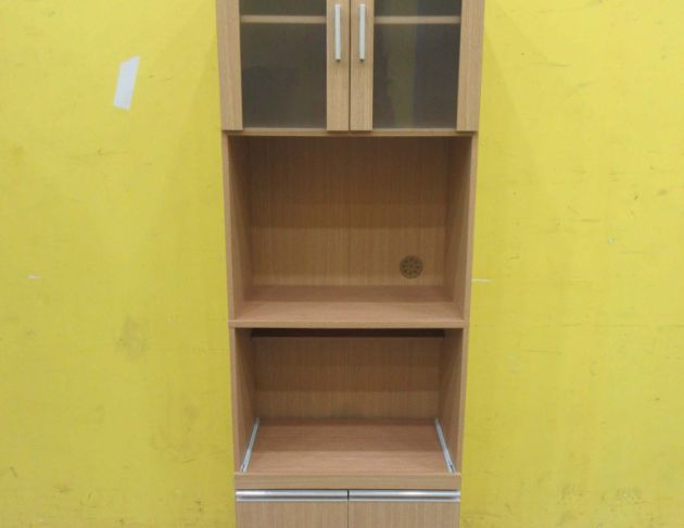 二手餐櫥櫃 黃橡色60公分兩門一抽電器櫃 高餐櫃 廚房收納櫃