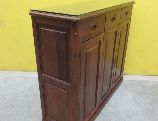 二手鞋櫥 樟木色120公分實木三門三抽鞋櫃 玄關收納櫃 置物櫃 4