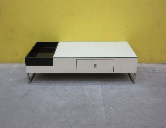 二手茶几 米黃色120公分一抽沙發桌 客廳桌 桌子 矮桌