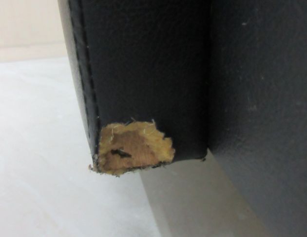 二手沙發 黑色165公分L型皮沙發 懶人沙發 休閒沙發 沙發椅 2