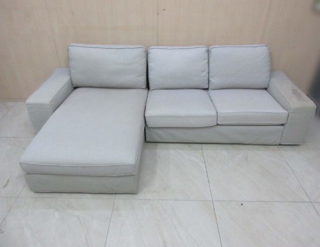 二手沙發 灰色279公分L型布沙發 懶人沙發 客廳休閒沙發椅 3