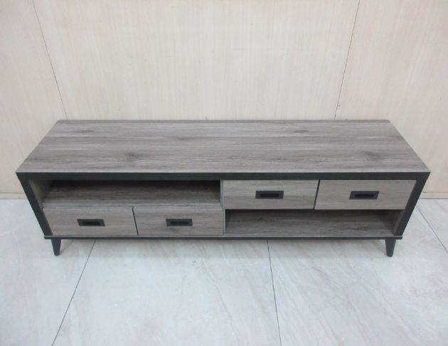 庫存新品出清 灰橡木色150公分四抽電視櫃 TV櫃 客廳長櫃 2