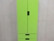 二手衣櫥 綠色61公分兩門四抽衣櫃 單人衣櫃 兒童衣櫃