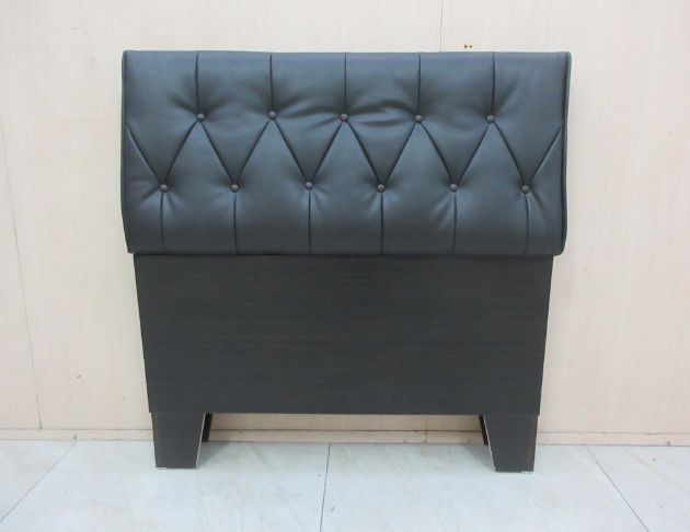 二手床頭片 黑色113公分頭枕床片 3.5尺單人床頭 床頭板