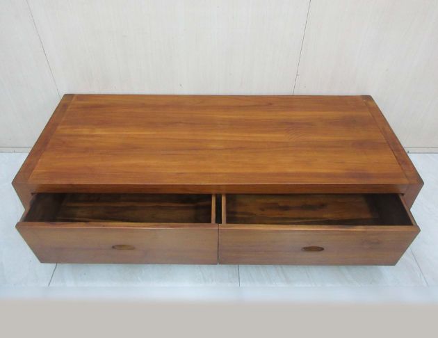 二手電視櫃 柚木色160公分實木兩抽TV櫃 置物櫃 客廳長櫃 3