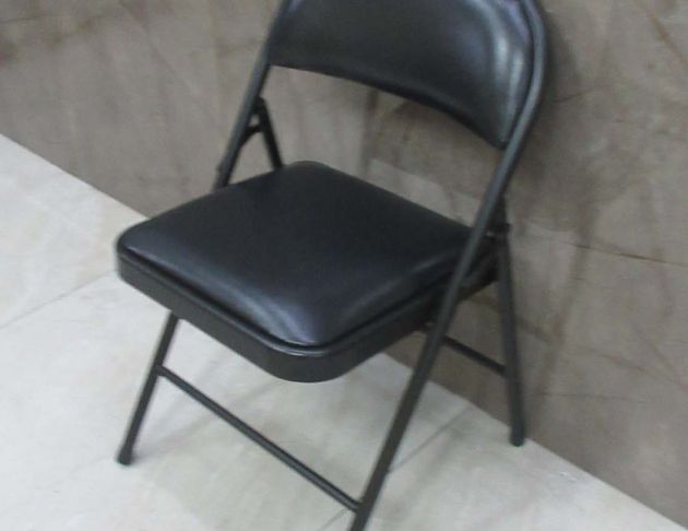新品庫存出清 黑色42公分皮面折合椅 會議椅 洽談椅 椅子 4