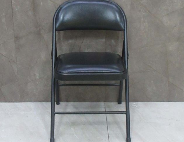 新品庫存出清 黑色42公分皮面折合椅 會議椅 洽談椅 椅子