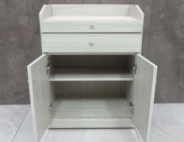 二手餐櫥櫃 雪松色61公分兩門兩抽餐櫃 茶水櫃 矮櫃 收納櫃 2