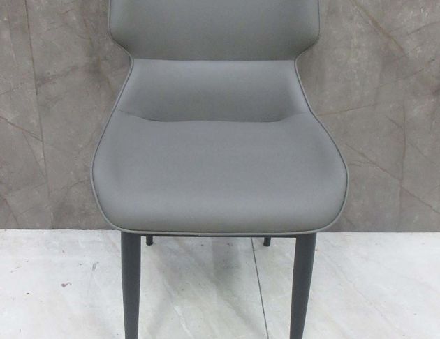 庫存新品出清 深灰色49公分科技皮餐桌椅 娃娃椅 化妝椅 椅子