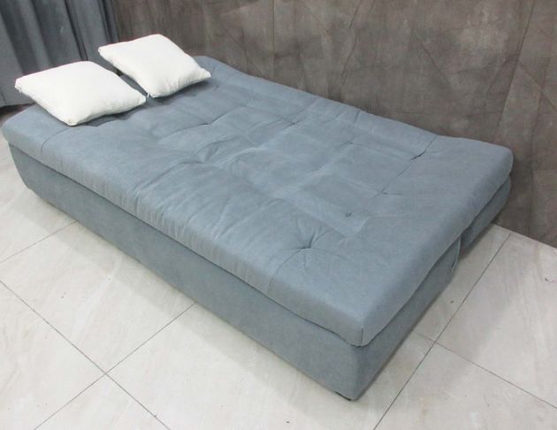 庫存新品出清 灰藍色193公分麻布沙發床 多功能沙發 懶人沙發 3