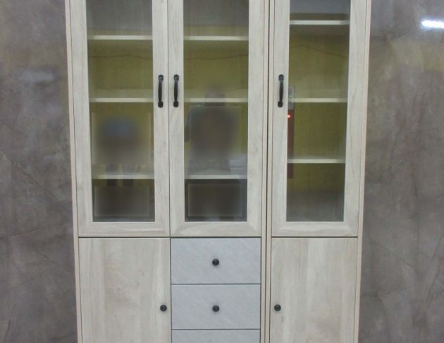 庫存新品出清 灰橡木色120公分五門三抽書櫃 置物櫃 收納櫃