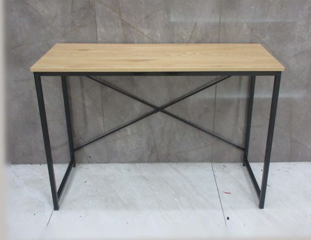 庫存新品出清 原木黑100公分工業風書桌 電腦桌 簡易工作桌