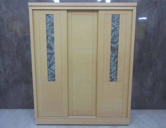 二手衣櫥 黃橡色170公分三門六抽衣櫃 6尺滑門衣櫃 衣物收納