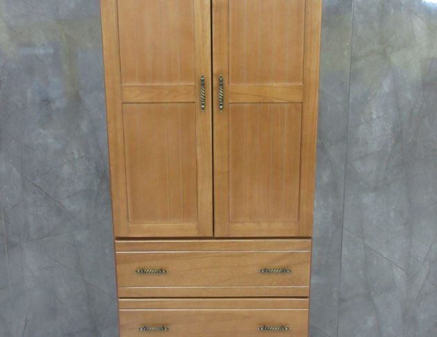 庫存新品出清 樟木色81公分兩門三抽衣櫃 單人衣櫃 套房衣櫃