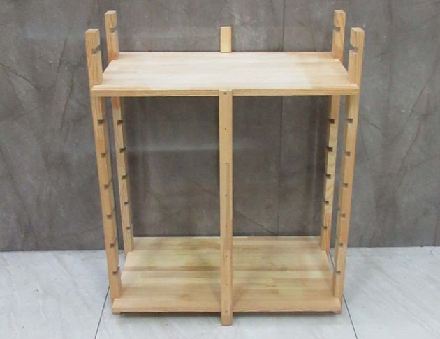 二手層架 原木色74公分開放式置物架 玩具箱 收納櫃 置物櫃