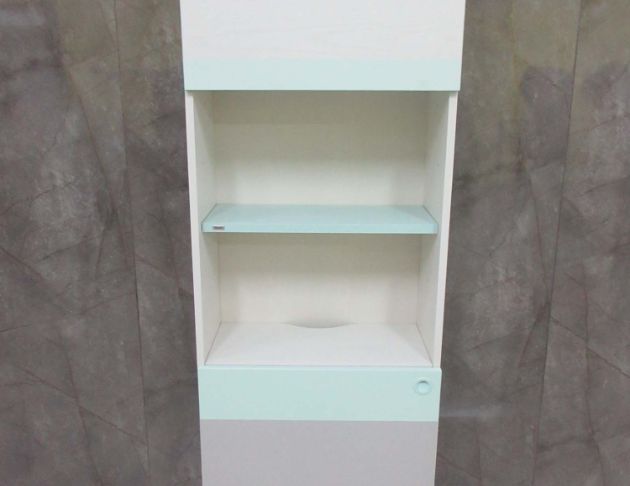 二手餐櫥櫃 米白色60公分兩門高餐櫃 電器櫃 碗盤收納櫃