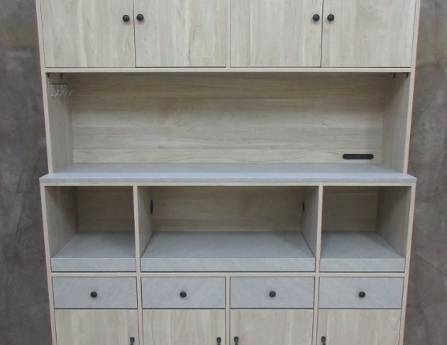 全新新品出清 白橡色161公分七抽八門餐櫃 電器櫥櫃 碗盤收納