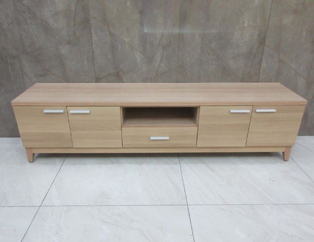 二手電視櫃 橡木色180分四門一抽TV櫃 客廳置物長櫃 視聽櫃