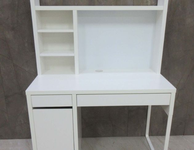 二手書桌 白色105公分兩門一抽電腦桌 兒童書桌 桌子 學習桌