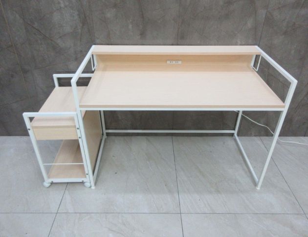 二手書桌 白橡色121公分L型一抽電腦桌 工作桌 辦公桌 桌子