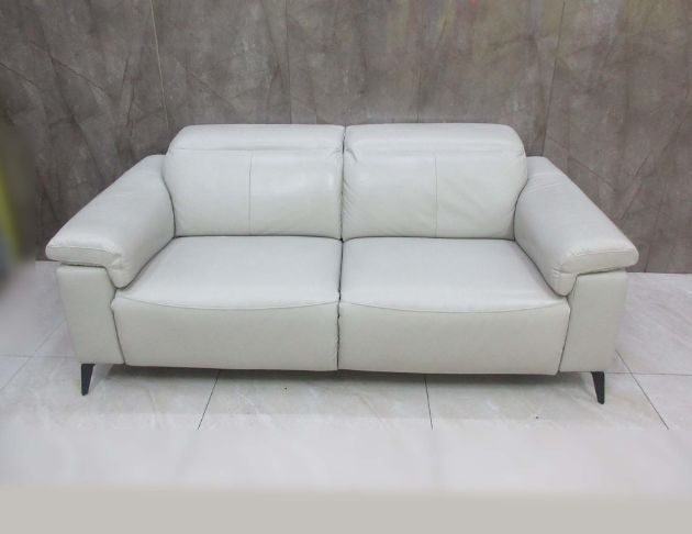 二手沙發 米白色192公分雙人電動皮沙發 懶人沙發 休閒沙發