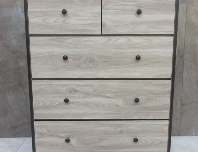 全新新品出清 灰橡色89公分五抽收納櫃 五斗櫃 抽屜櫃 櫥櫃