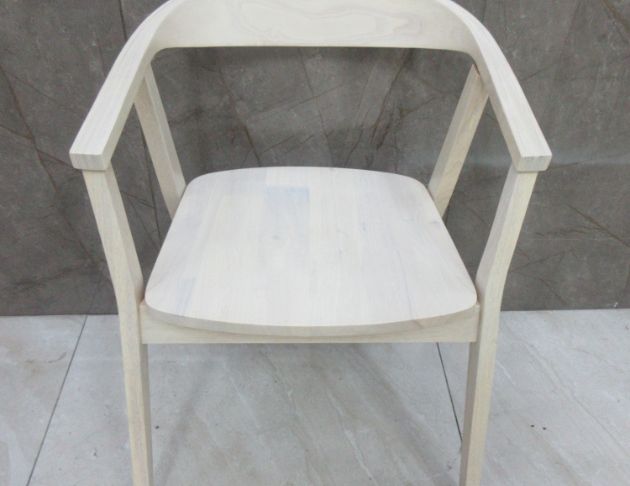 庫存新品出清 雪松白56公分實木餐椅 餐桌椅 扶手椅 休閒椅