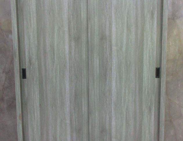 二手衣櫃 灰橡色146公分兩門一抽衣櫥 衣物收納 5尺滑門衣櫃