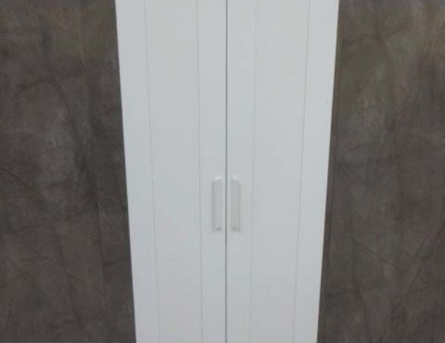 二手衣櫥 白色78公分兩門衣櫃 單人衣櫃 衣物收納 套房衣櫃