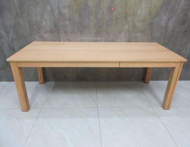 二手餐桌 原木色210公分一抽會議桌 工作桌 洽談桌 桌子